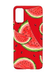 Матовий червоний чохол на Xiaomi Redmi Note 11 4G :: Скибки кавуна (принт 342)