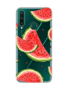 Прозорий чохол на Huawei Y6p :: Скибки кавуна (принт 342)