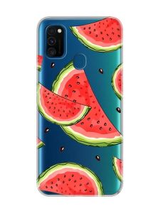 Прозорий чохол на Samsung Galaxy M30s/M21 :: Скибки кавуна (принт 342)