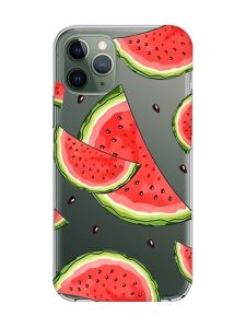 Прозорий чохол на iPhone 12 / 12 Pro :: Скибки кавуна (принт 342)