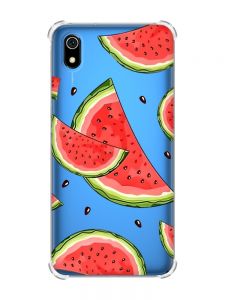 Чохол з потовщеними кутами для Xiaomi Redmi 7A :: Скибки кавуна (принт 342)