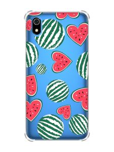 Чохол з потовщеними кутами для Xiaomi Redmi 7A :: Кавуни сердечка (принт 343)