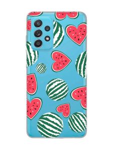 Прозорий чохол на Samsung Galaxy A52 :: Кавуни сердечка (принт 343)