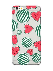 Прозорий чохол на iPhone 6+/6 Plus :: Кавуни сердечка (принт 343)
