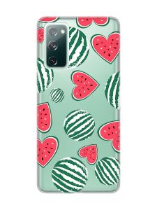 Прозорий чохол на Samsung Galaxy S20 FE :: Кавуни сердечка (принт 343)