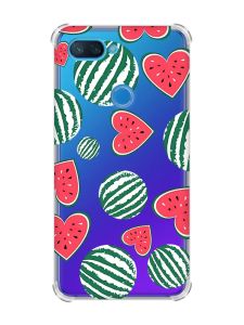 Чохол із потовщеними кутами на Xiaomi Mi 8 Lite :: Кавуни сердечка (принт 343)