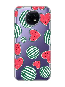 Прозорий чохол на Xiaomi Redmi Note 9T/Redmi Note 9 5G :: Кавуни сердечка (принт 343)