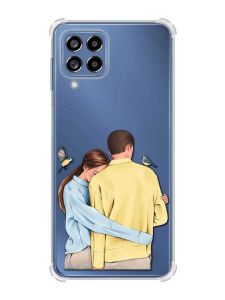 Чохол з потовщеними кутами на Samsung Galaxy M53 (M536) 5G :: Українська пара (принт 14)