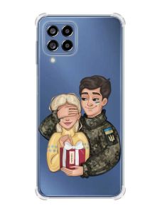 Чохол з потовщеними кутами на Samsung Galaxy M53 (M536) 5G :: Подарунок Перемога (патріотичний принт 178)