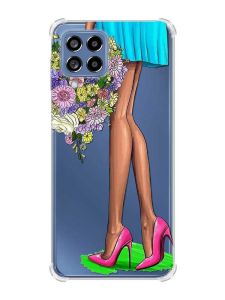 Чохол з потовщеними кутами на Samsung Galaxy M53 (M536) 5G :: Квітковий настрій (принт 226)