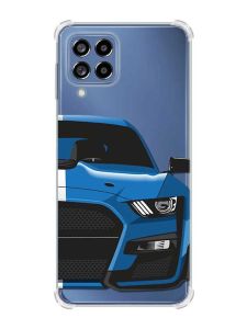 Чохол з потовщеними кутами на Samsung Galaxy M53 (M536) 5G :: Авто синє (принт 229)