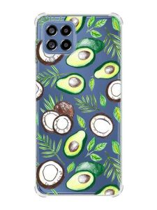 Чохол з потовщеними кутами на Samsung Galaxy M53 (M536) 5G :: Авокадо і кокос (принт 303)