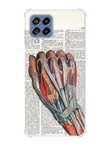 Чохол з потовщеними кутами на Samsung Galaxy M53 (M536) 5G :: Анатомія руки (принт 298)