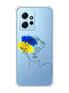 Чохол з потовщеними кутами на Xiaomi Redmi Note 12 4G :: Українка Арт (принт 3)