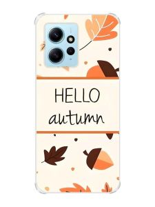 Чохол з потовщеними кутами на Xiaomi Redmi Note 12 4G :: Привіт, осінь (принт 109)
