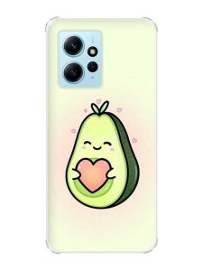 Чохол з потовщеними кутами на Xiaomi Redmi Note 12 4G :: Кавай авокадо з сердечком (принт 310)