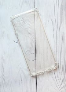 Ультратонкий прозорий силіконовий чохол з потовщеними кутами для Realme C21