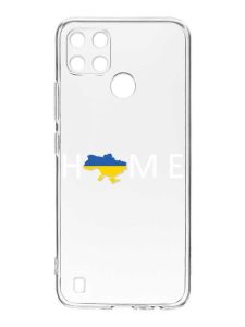 Прозорий чохол на Realme C21Y :: Дім Україна (патріотичний принт 73)