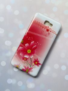 Силіконовий чохол із малюнком для SAMSUNG Galaxy J7 Prime Ромашки на рожевому