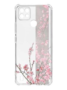 Чохол з потовщеними кутами на Realme C21 :: Сакура у цвіті (принт 286)