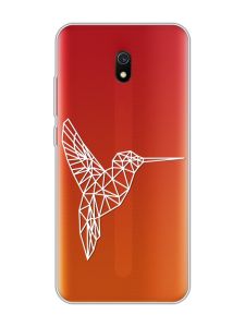 Прозорий чохол на Xiaomi Redmi 8A :: Колібрі (принт 123)