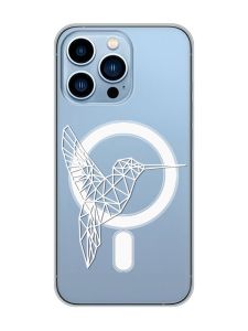 Магнітний чохол на iPhone 13 Pro Max із підтримкою MagSafe :: Колібрі (принт 123)
