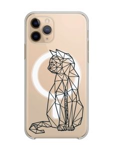 Магнітний чохол на iPhone 11 Pro із підтримкою MagSafe :: Котик (принт 124)