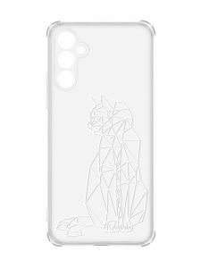 Чохол з потовщеними кутами на Samsung Galaxy A34 5G :: Котик (принт 125)