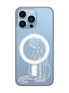 Магнітний чохол на iPhone 13 Pro Max із підтримкою MagSafe :: Котик (принт 125)
