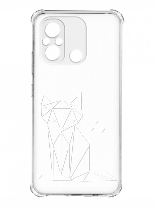 Чохол з потовщеними кутами на Xiaomi Redmi 12C :: Лисиця (принт 127)