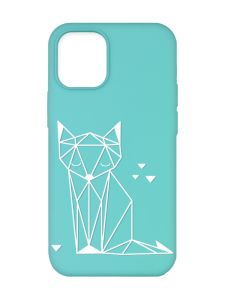 Матовий бірюзовий чохол на Apple iPhone 12/12 Pro (6.1) :: Лисиця (принт 127)