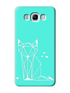 Матовий бірюзовий чохол на Samsung Galaxy J7(2016) J710 :: Лисиця (принт 127)