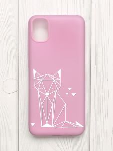 Матовий рожевий чохол на Samsung Galaxy A04E/A042 :: Лисиця (принт 127)