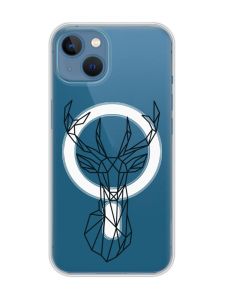 Магнітний чохол на iPhone 13 (6.1) із підтримкою MagSafe :: Олень (принт 128)