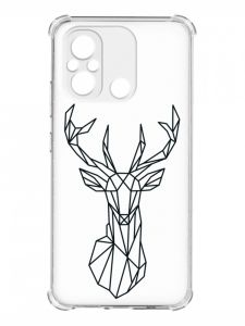 Чохол з потовщеними кутами на Xiaomi Redmi 12C :: Олень (принт 128)