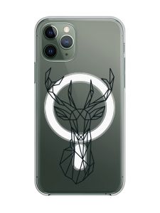 Магнітний чохол на iPhone 12/12 Pro із підтримкою MagSafe :: Олень (принт 128)