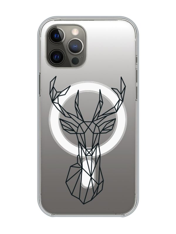 Магнітний чохол на iPhone 12 Pro Max із підтримкою MagSafe :: Олень (принт 128)