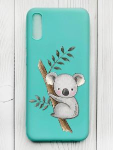 Матовий бірюзовий чохол на Xiaomi Redmi 9А :: Коала (принт 132)