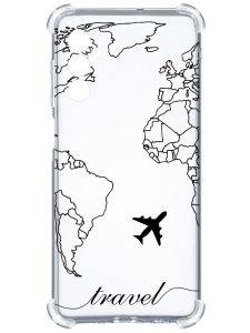 Чохол з потовщеними кутами на Samsung Galaxy A14 5G :: Карта. Контур (принт 330)