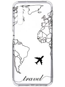 Прозорий чохол на Samsung Galaxy A34 5G/A346 :: Карта. Контур (принт 330)