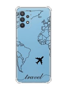 Чохол з потовщеними кутами на Samsung Galaxy A32 :: Карта. Контур (принт 330)