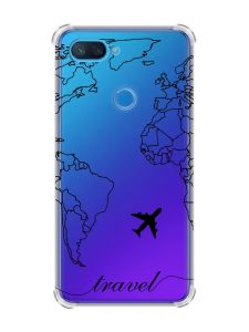 Чохол із потовщеними кутами на Xiaomi Mi 8 Lite :: Карта. Контур (принт 330)