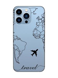 Прозорий чохол на Apple iPhone 13 Pro Max :: Карта. Контур (принт 330)