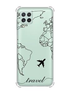 Чохол із потовщеними кутами на Samsung Galaxy A22 5G / A22s 5G :: Карта. Контур (принт 330)