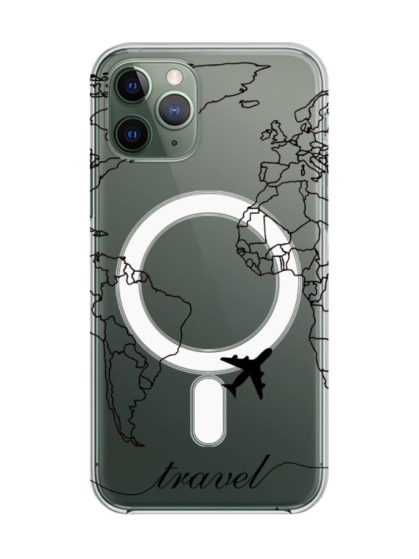 Магнітний чохол на iPhone 12/12 Pro із підтримкою MagSafe :: Карта. Контур (принт 330)