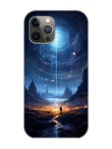 Магнітний чохол на iPhone 12 Pro Max із підтримкою MagSafe :: Космос (принт 244)