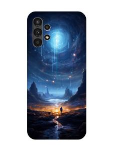 Чохол з рожевими боками на Samsung A13 4G :: Космос (принт 244)