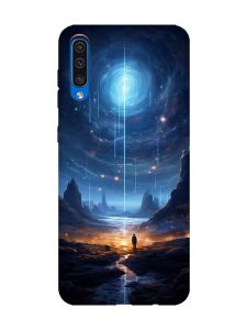 Чохол з рожевими боками на Samsung Galaxy A50 (2019) A505/A30s :: Космос (принт 244)