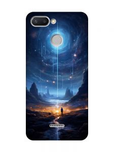 Чохол з рожевими боками на Xiaomi Redmi 6 :: Космос (принт 244)