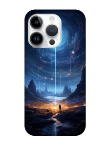 Чохол з чорними боками на Apple iPhone 14 Pro :: Космос (принт 244)